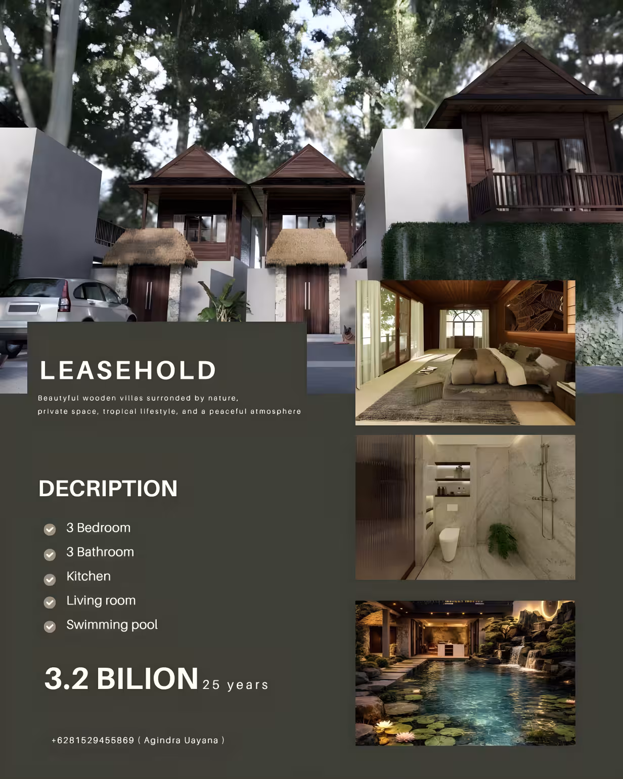 Вилла, 3 спальни