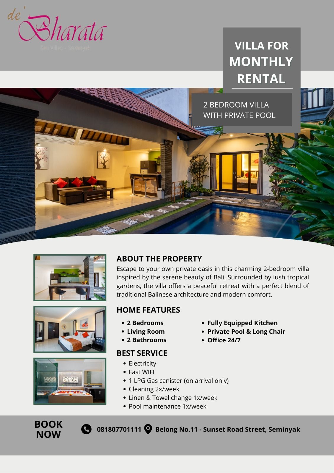 Вилла, 2 спальни