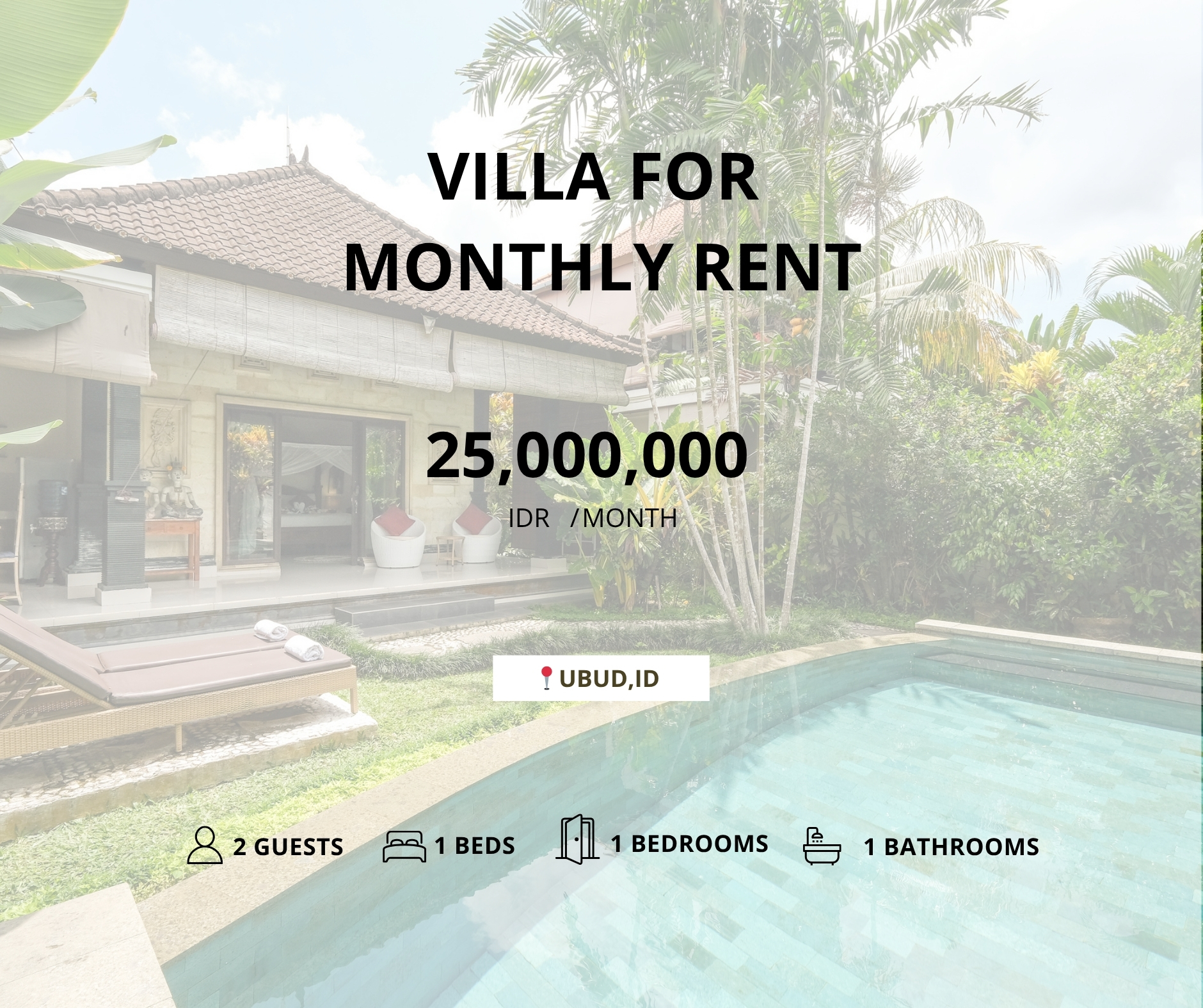 Вилла, 1 спальня