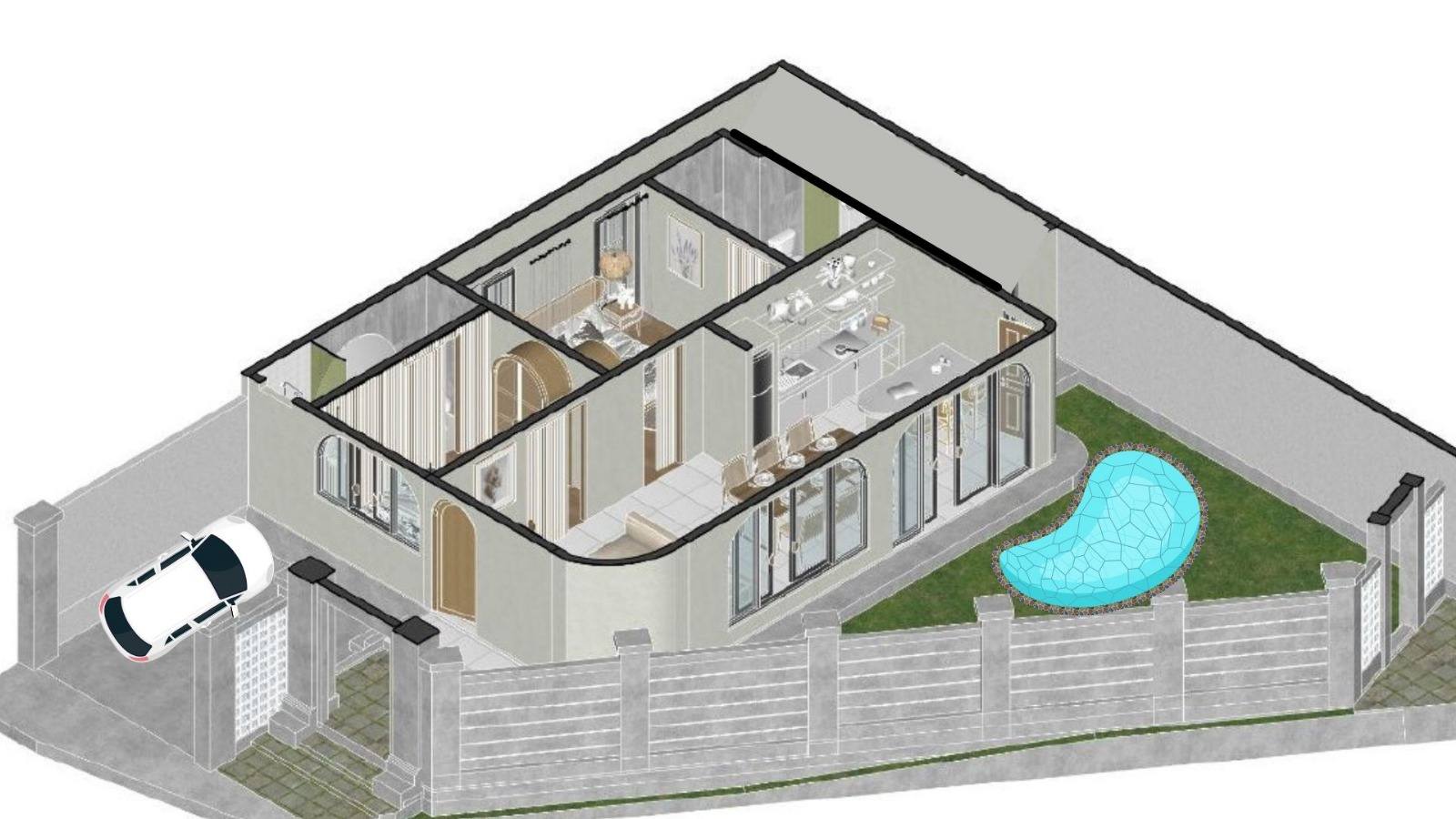 Вилла, 2 спальни