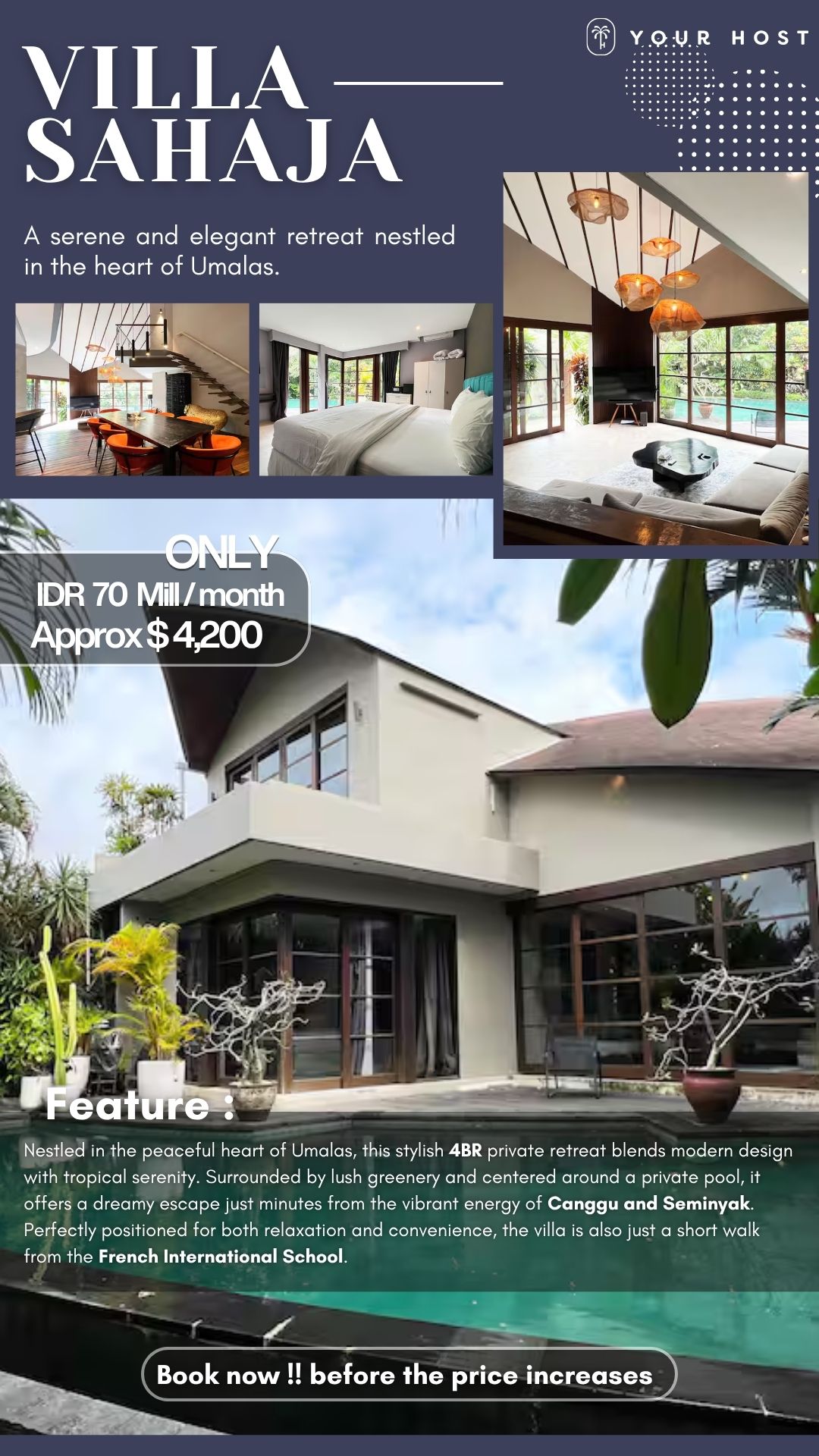 Вилла, 4 спальни