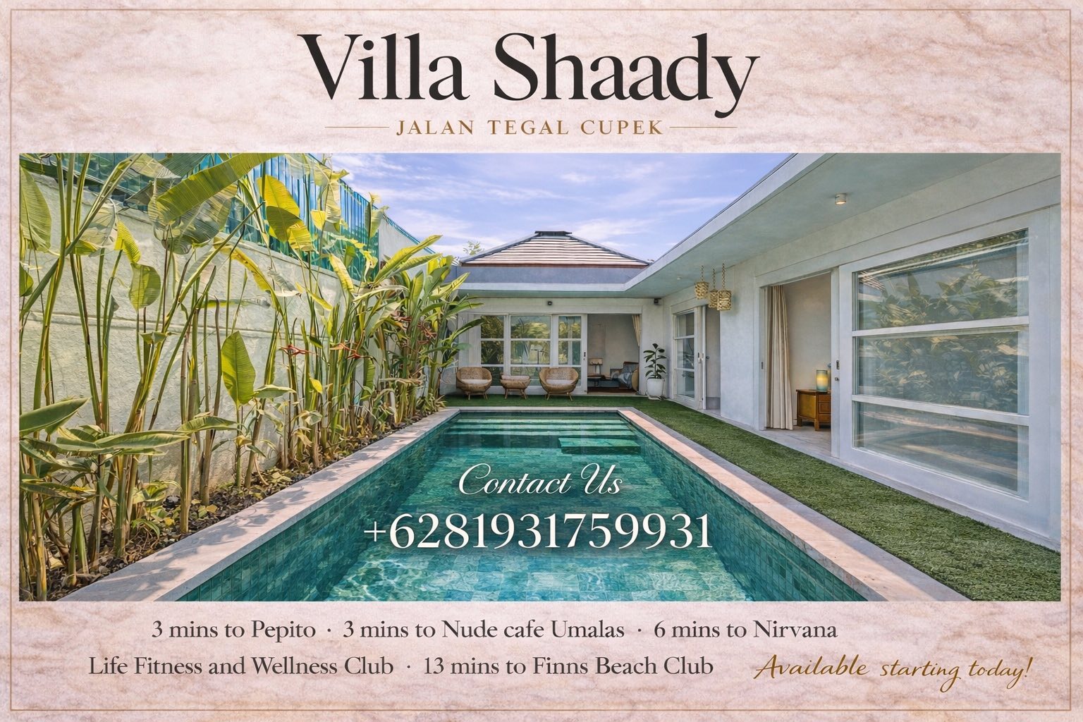 Вилла, 2 спальни