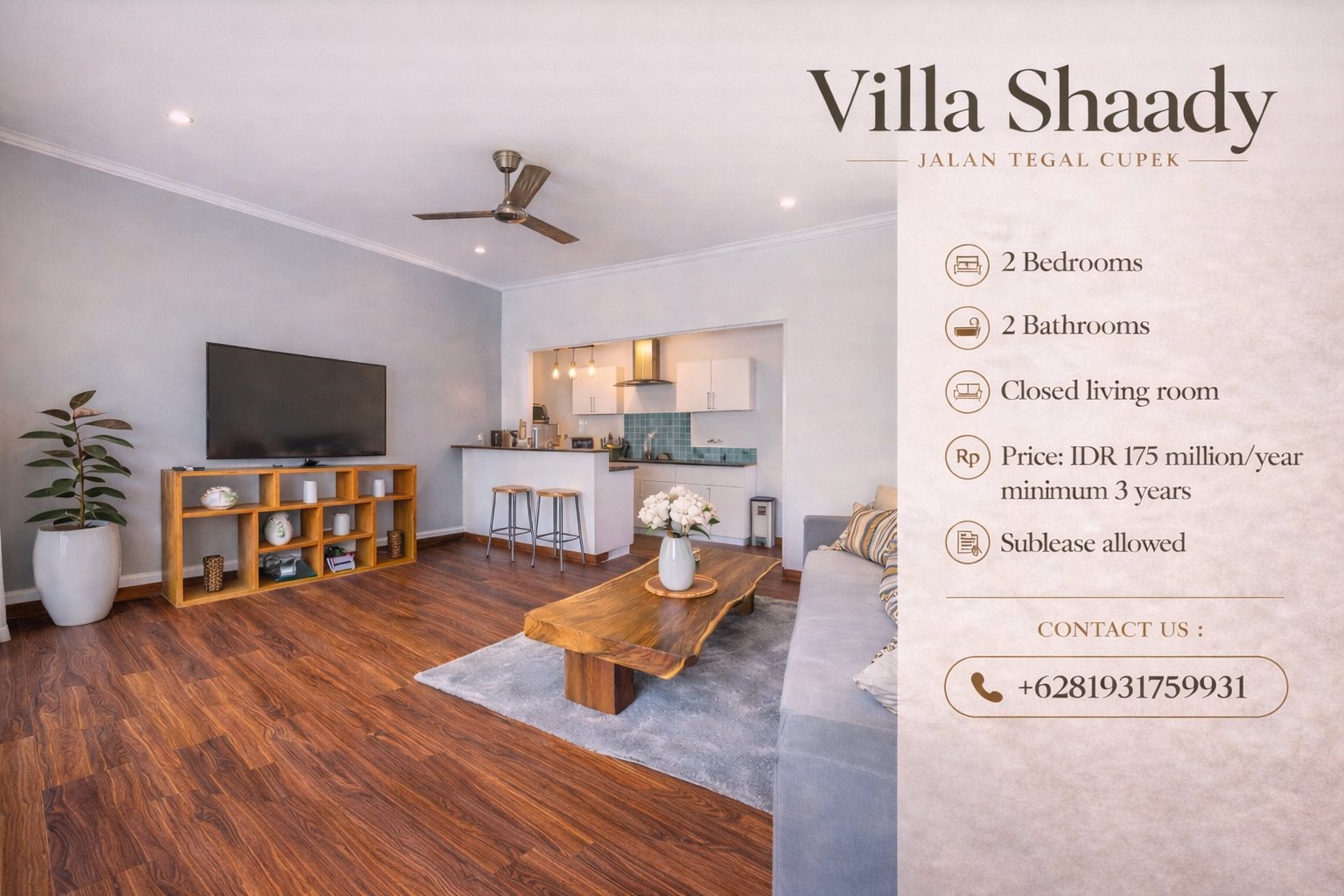 Вилла, 2 спальни