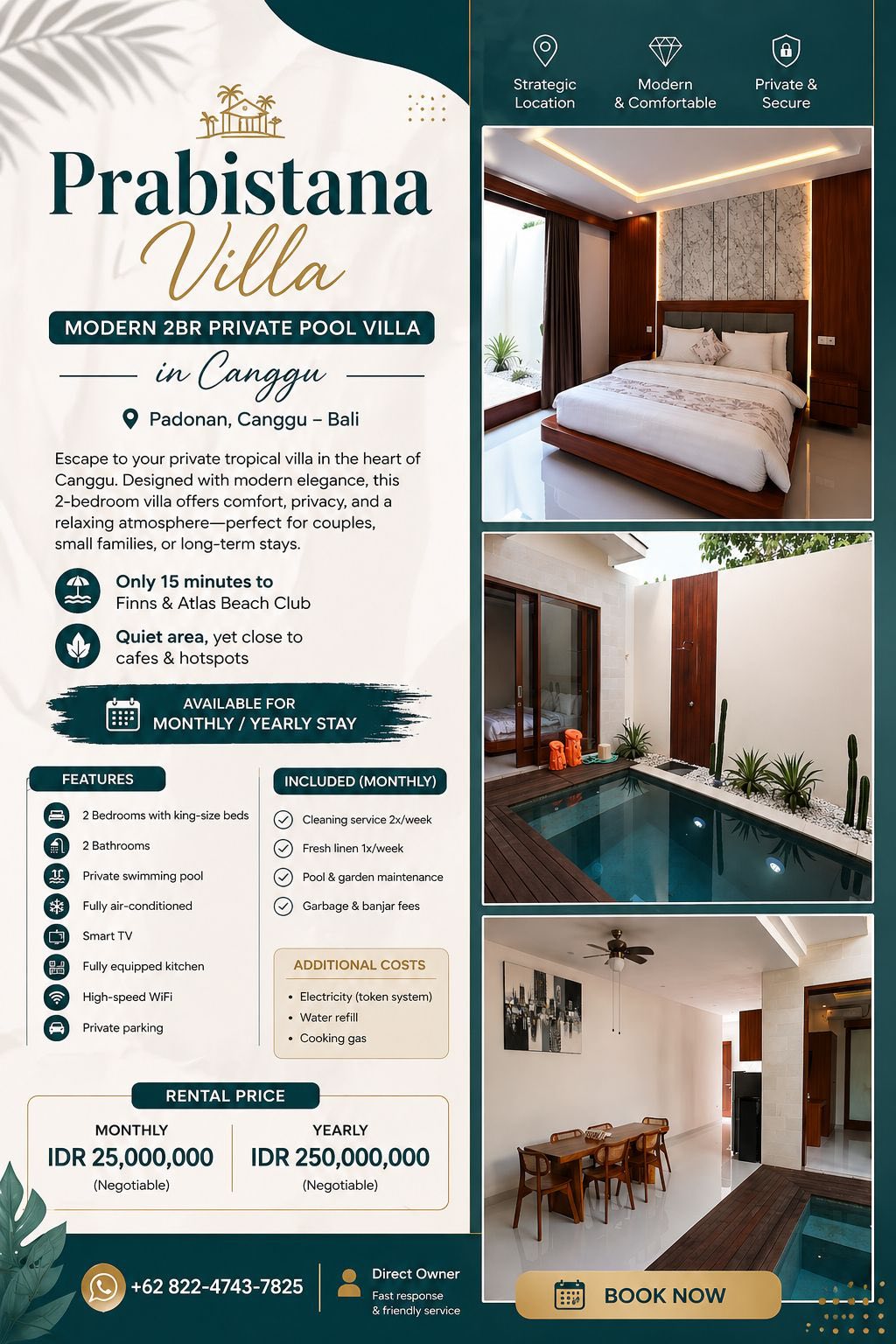 Вилла, 2 спальни